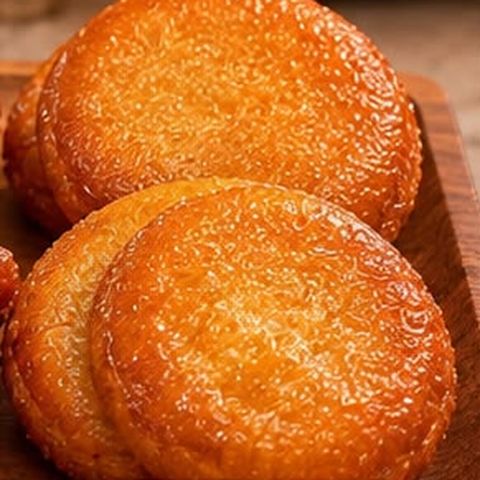 Classic round banana manna doughnuts